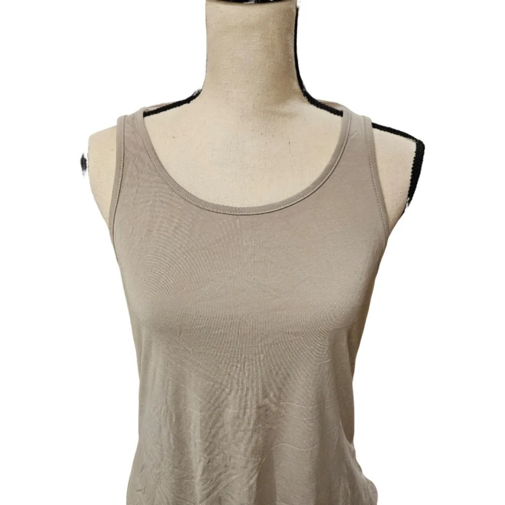 Women's Beige Sleeveless Top - Picture 6 of 10